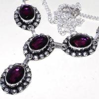 Am 1273b collier parure sautoir 1900 amethyste pourpre bijou achat vente