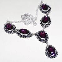 Am 1274a collier parure sautoir 1900 amethyste pourpre bijou achat vente