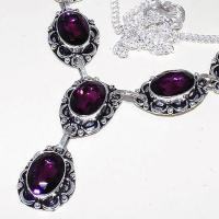 Am 1274b collier parure sautoir 1900 amethyste pourpre bijou achat vente