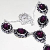 Am 1274c collier parure sautoir 1900 amethyste pourpre bijou achat vente