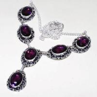 Am 1274d collier parure sautoir 1900 amethyste pourpre bijou achat vente