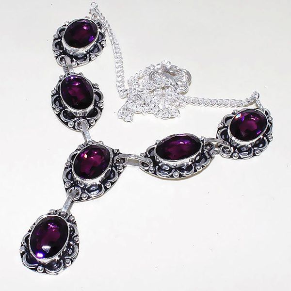Am 1274d collier parure sautoir 1900 amethyste pourpre bijou achat vente