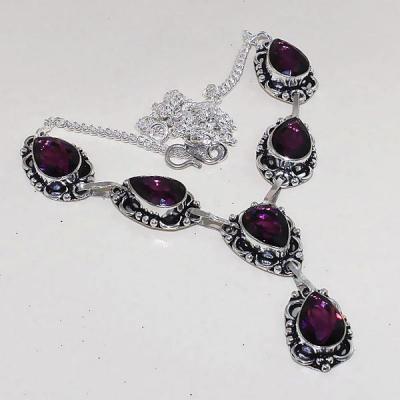Am 1276a collier parure sautoir 1900 amethyste pourpre bijou achat vente