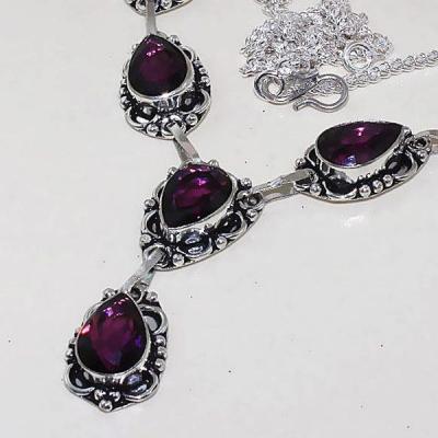 Am 1276a collier parure sautoir 1900 amethyste pourpre bijou achat vente