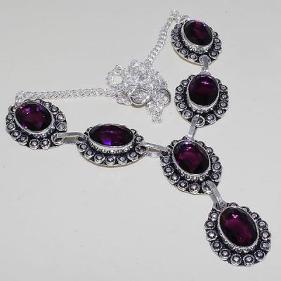 Am 1277a collier parure sautoir 1900 amethyste pourpre bijou achat vente