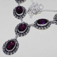 Am 1277b collier parure sautoir 1900 amethyste pourpre bijou achat vente