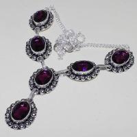 Am 1277d collier parure sautoir 1900 amethyste pourpre bijou achat vente