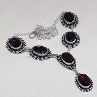 Am 1278a collier parure sautoir 1900 amethyste pourpre bijou achat vente