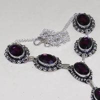 Am 1278c collier parure sautoir 1900 amethyste pourpre bijou achat vente