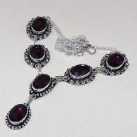 Am 1278d collier parure sautoir 1900 amethyste pourpre bijou achat vente