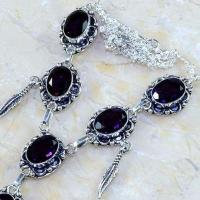 Am 1283b collier parure sautoir 1900 amethyste pourpre bijou achat vente