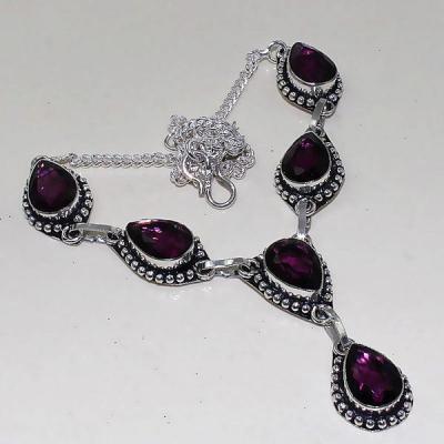 Am 1285a collier parure sautoir 1900 amethyste pourpre bijou achat vente