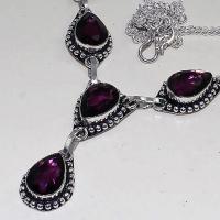 Am 1285b collier parure sautoir 1900 amethyste pourpre bijou achat vente