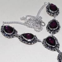 Am 1287c collier parure sautoir 1900 amethyste pourpre bijou achat vente