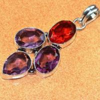 Am 1296b pendant pendentif amethyste pierre lithotherapie gemme achat vente bijou argent 925