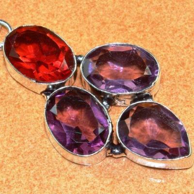 Am 1296c pendant pendentif amethyste pierre lithotherapie gemme achat vente bijou argent 925