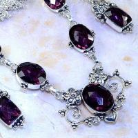 Am 1304b parure collier boucles 1900 amethyste pourpre bijou achat vente