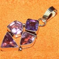 Am 1307b pendentif pendant amethyste pourpre bijou argent 925 achat vente