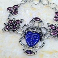 Am 1317b bracelet bouddha gothique amethyste pourpre bijou achat vente