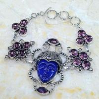 Am 1317d bracelet bouddha gothique amethyste pourpre bijou achat vente