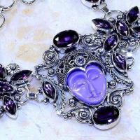 Am 1318c bracelet bouddha gothique amethyste pourpre bijou achat vente