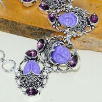 Am 1322b bracelet bouddha gothique amethyste pourpre bijou achat vente