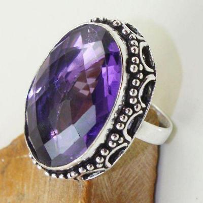 Am 1329a bague t58 episcopale medievale amethyste violet 1900 bijoux achat vente argent 925