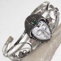 Am 1337a bracelet torque bouddha amethyste violet 1900 bijoux achat vente argent 925