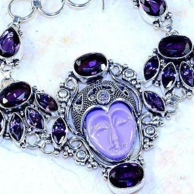 Am 1345c bracelet bouddha amethyste violet citrine grenat 1900 bijoux achat vente argent 925