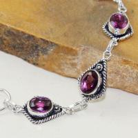 Am 1348b bracelet medievale amethyste violet 1900 bijoux achat vente argent 925