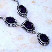 Am 1351b collier parure sautoir 1900 amethyste pourpre bijou argent 925 achat vente