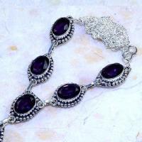 Am 1351c collier parure sautoir 1900 amethyste pourpre bijou argent 925 achat vente