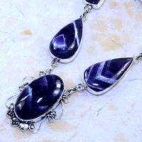 Am 1367b collier parure sautoir 1900 amethyste pourpre bijou argent 925 achat vente