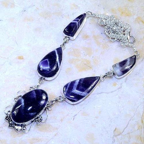 Am 1367d collier parure sautoir 1900 amethyste pourpre bijou argent 925 achat vente