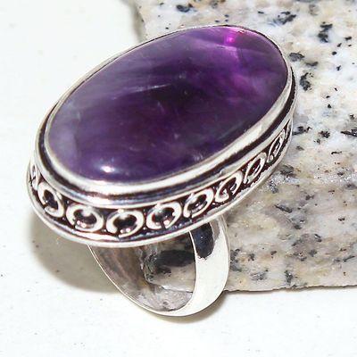 Am 1383a bague chevaliere t54 15x28mm amethyste pourpre violet 1900 achat vente argent 925