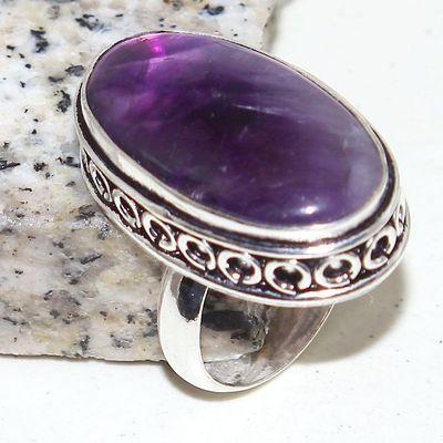 Am 1383a bague chevaliere t54 15x28mm amethyste pourpre violet 1900 achat vente argent 925