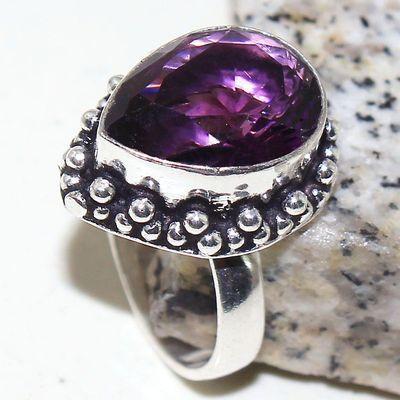 Am 1385a bague chevaliere t54 amethyste pourpre violet 1900 achat vente argent 925