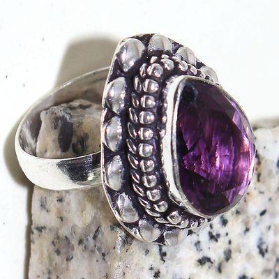 Am 1387c bague chevaliere t56 14x18mm amethyste pourpre violet 1900 achat vente argent 925