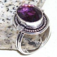 Am 1388b bague chevaliere t58 10x15mm amethyste pourpre violet 1900 achat vente argent 925