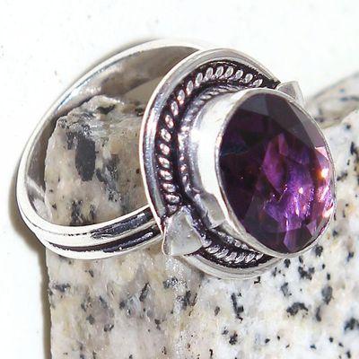 Am 1388c bague chevaliere t58 10x15mm amethyste pourpre violet 1900 achat vente argent 925