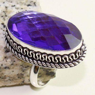 Am 1390b bague chevaliere t63 18x30mm amethyste pourpre violet 1900 achat vente argent 925