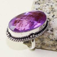 Am 1391a bague chevaliere t59 16x30mm amethyste pourpre violet 1900 achat vente argent 925