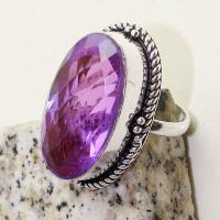 Am 1391c bague chevaliere t59 16x30mm amethyste pourpre violet 1900 achat vente argent 925