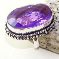 Am 1398a bague chevaliere t57 15x28mm amethyste pourpre violet 1900 achat vente argent 925