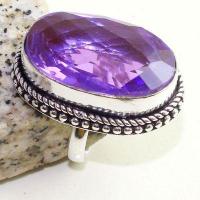 Am 1398b bague chevaliere t57 15x28mm amethyste pourpre violet 1900 achat vente argent 925