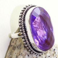 Am 1398c bague chevaliere t57 15x28mm amethyste pourpre violet 1900 achat vente argent 925