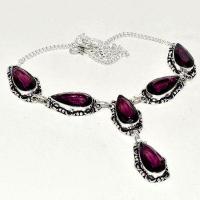 Am 1399a collier sautoir parure 10x20mm amethyste pourpre violet 1900 achat vente argent 925