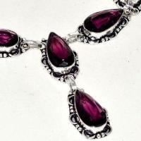 Am 1399c collier sautoir parure 10x20mm amethyste pourpre violet 1900 achat vente argent 925