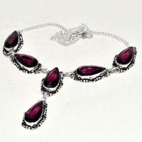 Am 1399d collier sautoir parure 10x20mm amethyste pourpre violet 1900 achat vente argent 925