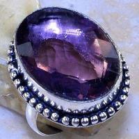 Am 1413b bague chevaliere t59 20x25mm amethyste pourpre violet 1900 achat vente argent 925